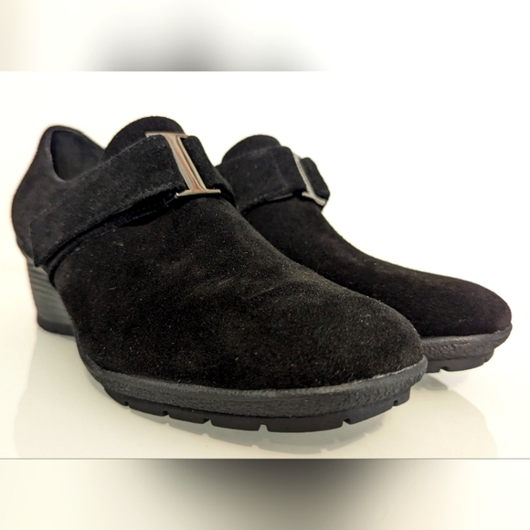 Valdini black suede shoes 7US - Picture 2 of 6